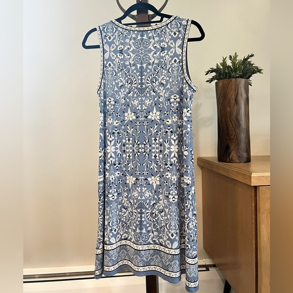 MAX STUDIO Women's Sleeveless Dress, BLUE/WHITE, Size S - Picture 3 of 7